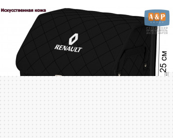 Органайзер-саквояж "Союз Премиум" в багажник Renault (Рено), размер M. Цвет: черный с черной прострочкой Ромб.