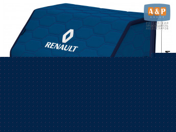 Органайзер-саквояж "Союз" в багажник Renault (Рено), размер M. Цвет: синий с синей прострочкой Соты.