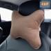 Подушка-косточка автомобильная под шею. Большая. Велюр. 